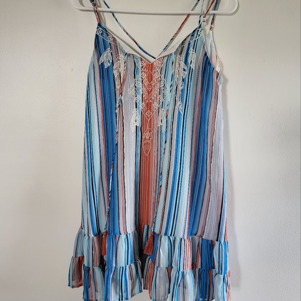 Chelsea and Violet boho flowy strappy dress Women's S NWT